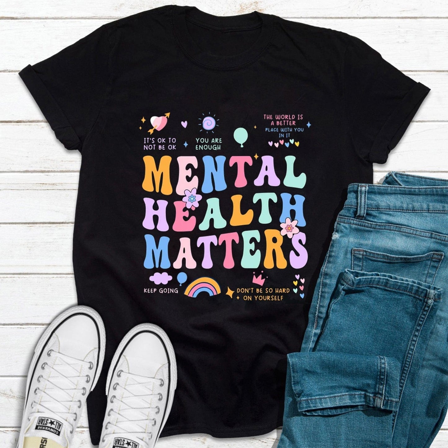 Camiseta de salud mental importante