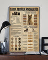 Cairn Terrier Knowledge Dog Poster, Canvas