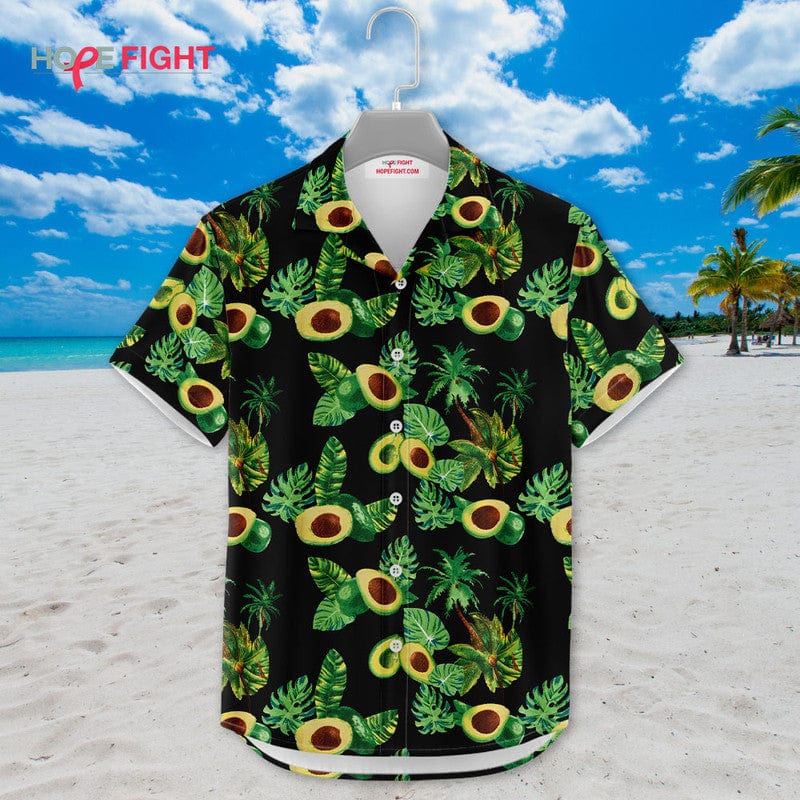 Tropical Avocado Hawaiian Shirt - Fun Guacamole Lovers Outfit