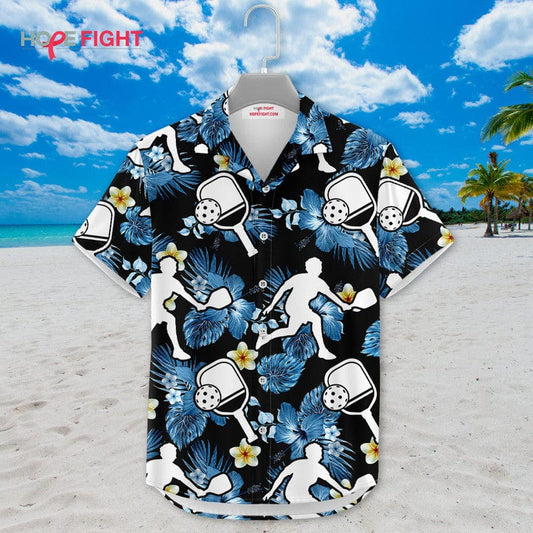 Tropical Pickleball Hawaiian Shirt - Fun Pickleball Players Outfit