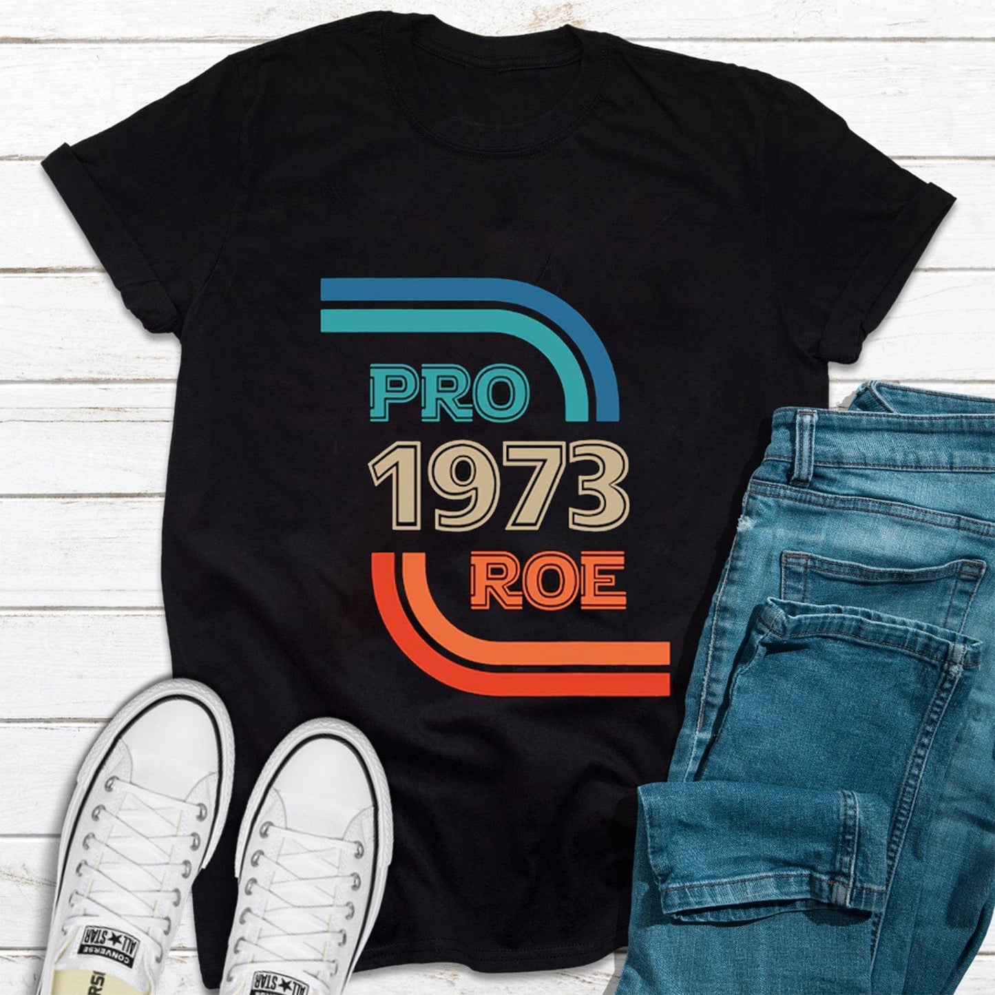 Pro Roe 1973 Retro Roe V Wade Reproductive Rights Shirt