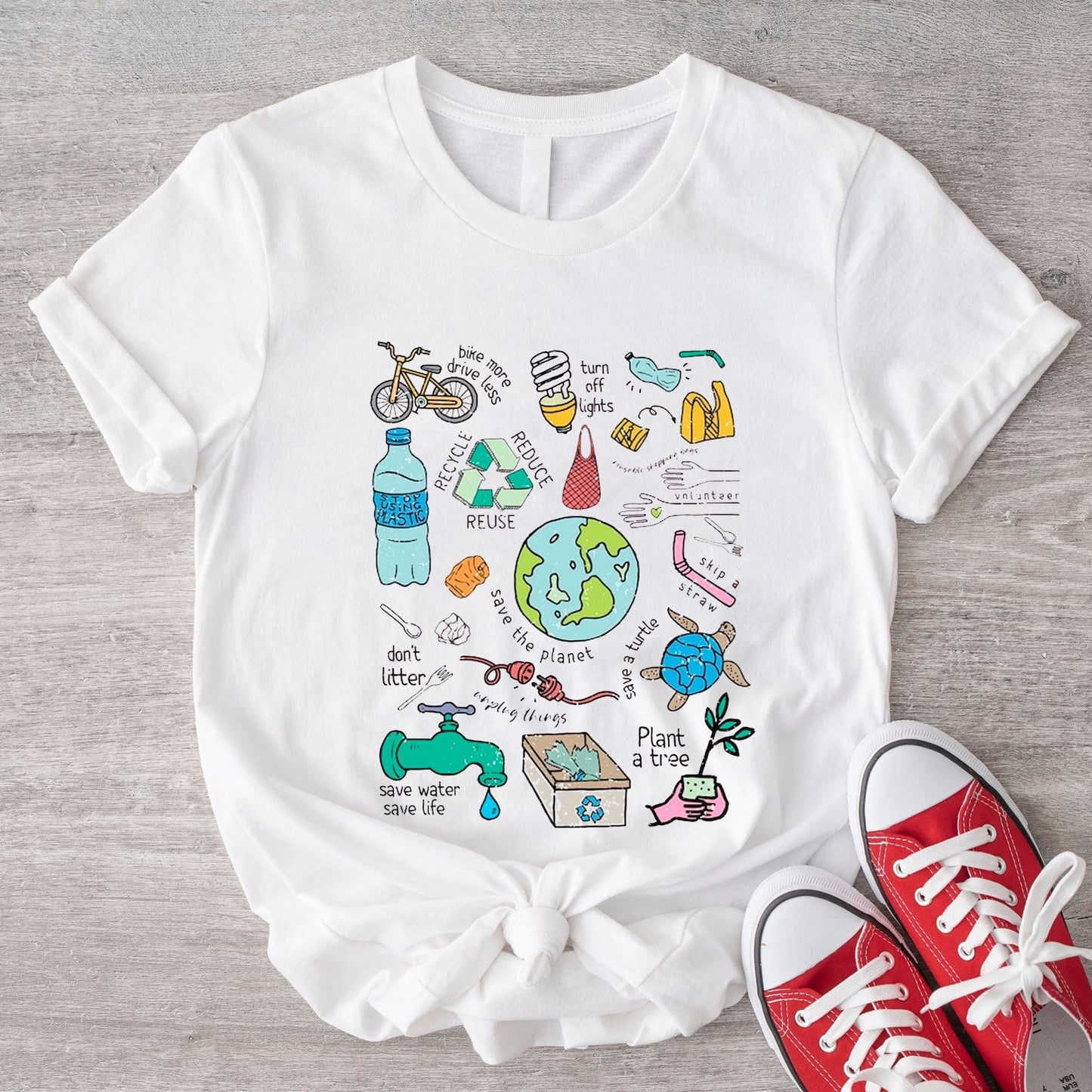 Save The Planet Enviromental Earth Day Shirt
