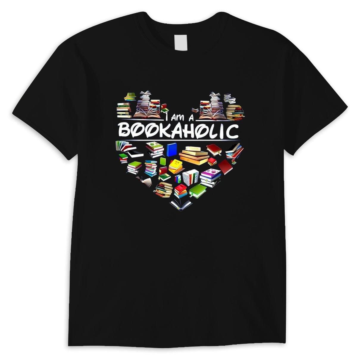 Camisetas con el mensaje "Soy un adicto a los libros"