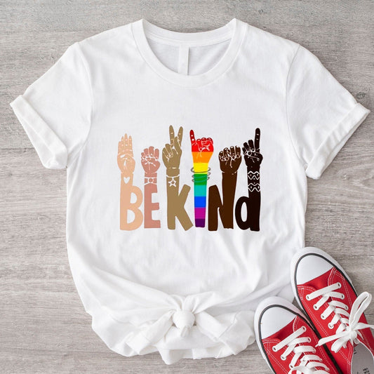 Be Kind Sign Language LGBT Shirt