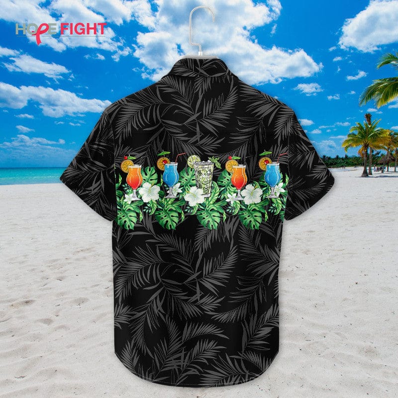 Tropical Cocktail Hawaiian Shirt - Tiki Bar Summer Party Outfit