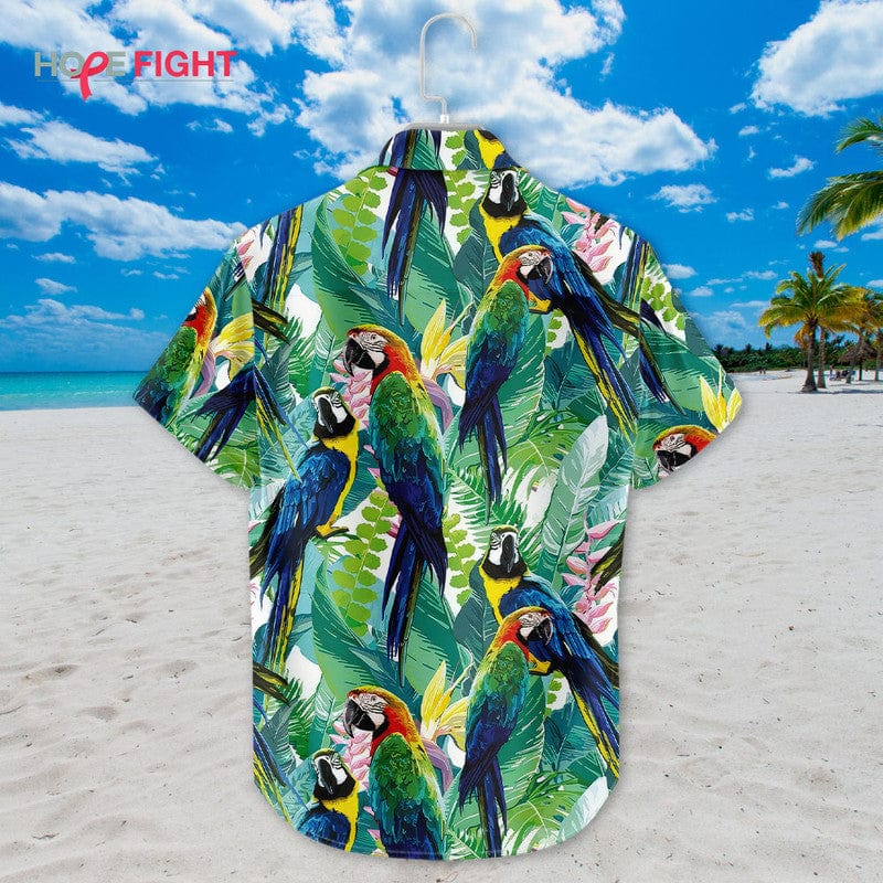 Tropical Parrot Hawaiian Shirt - Vibrant Macaw Lovers Outfit