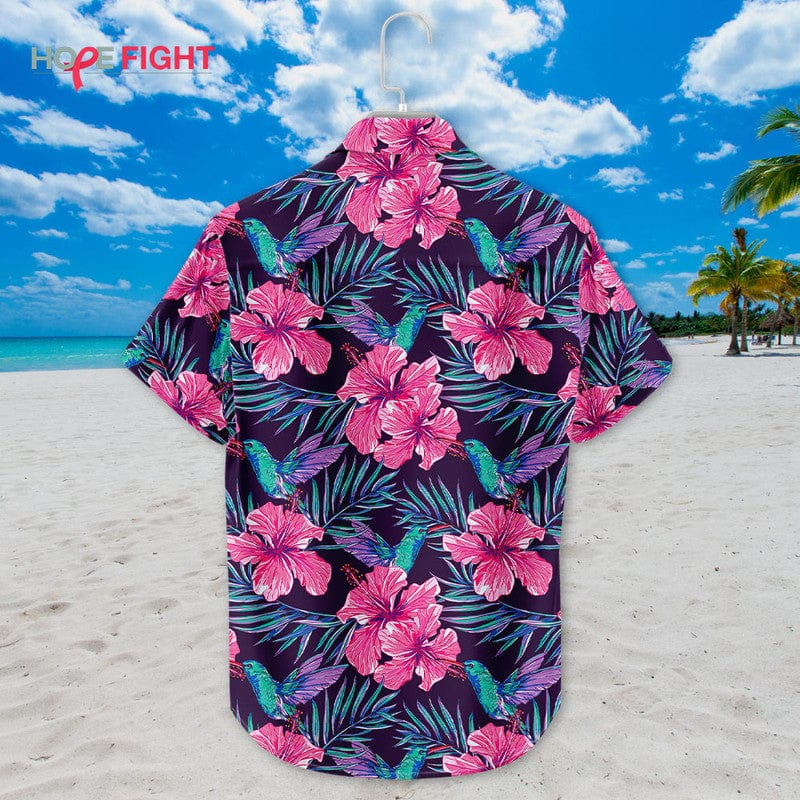Tropical Hummingbird Hawaiian Shirt - Vibrant Floral Paradise Outfit