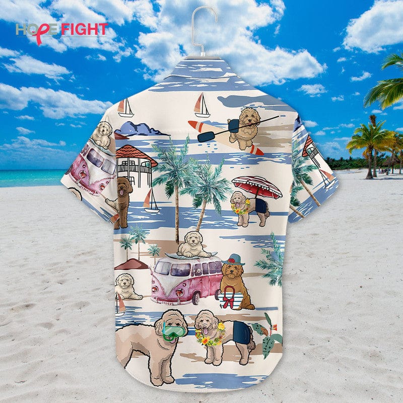 Tropical Labradoodle Hawaiian Shirt - Cute Dog Lovers Beach Outfit