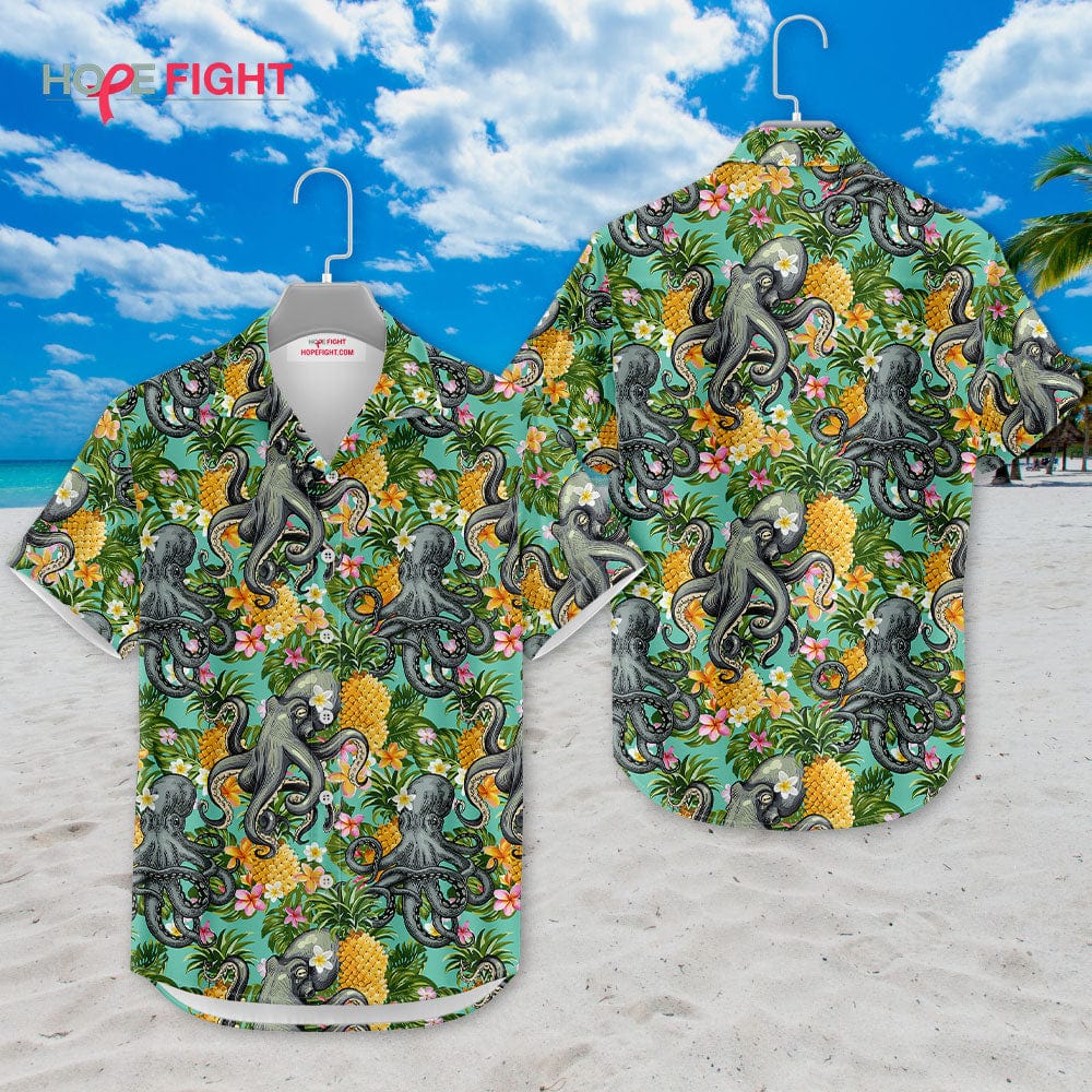Octopus Pineapple Hawaiian Shirt