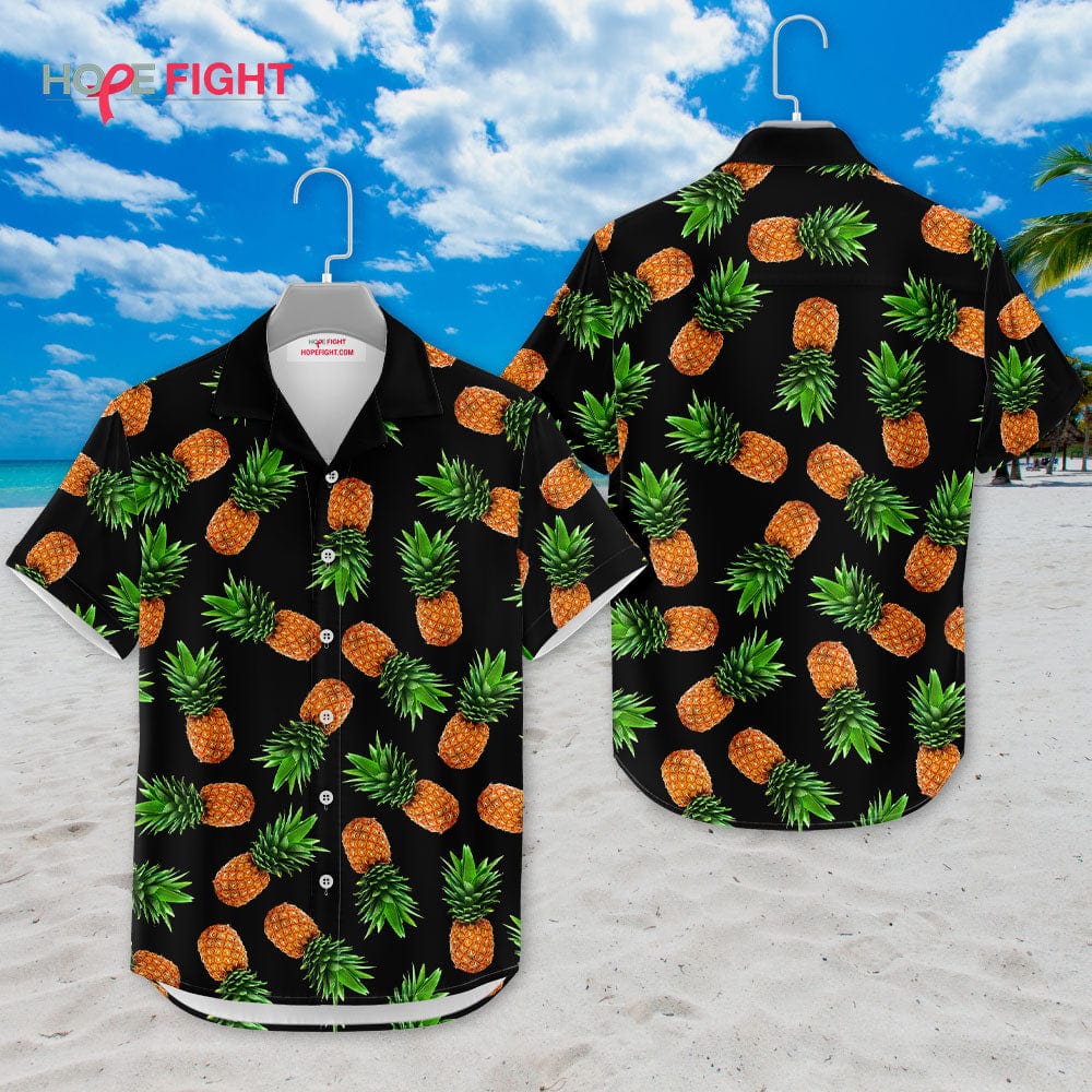 Pineapple Hawaiian Shirt - Tropical Summer Beach Aloha Outfit