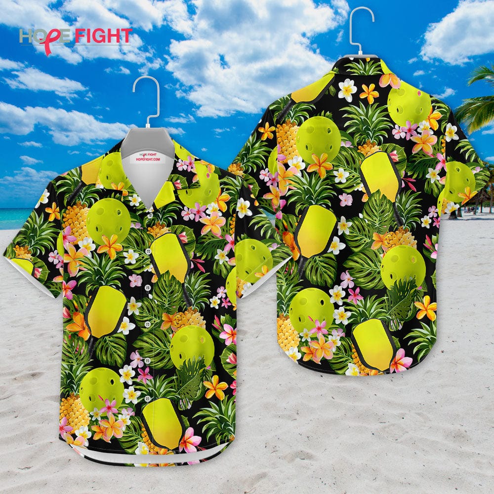 Pineapple Pickleball Hawaiian Shirt