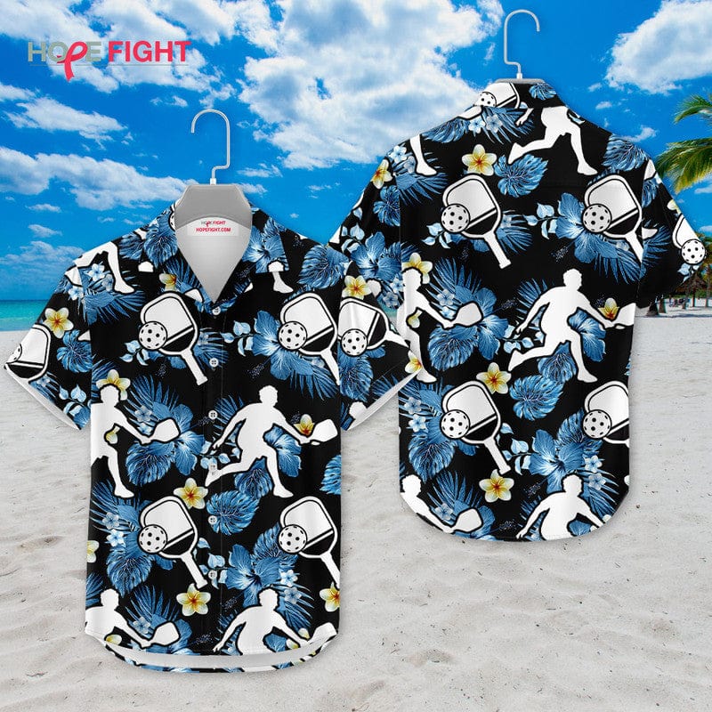 Tropical Pickleball Hawaiian Shirt - Fun Pickleball Players Outfit