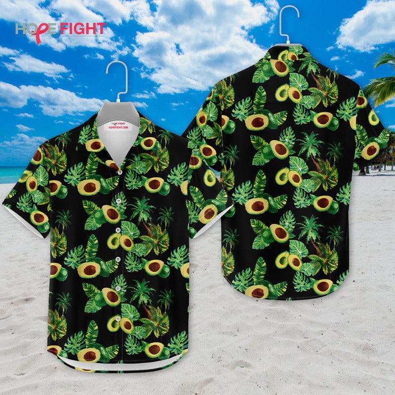 Tropical Avocado Hawaiian Shirt - Fun Guacamole Lovers Outfit