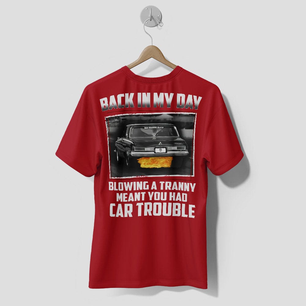 Premium T-Shirt Funny Car Mechanic - Classic Muscle Car Transmission Humor Tee