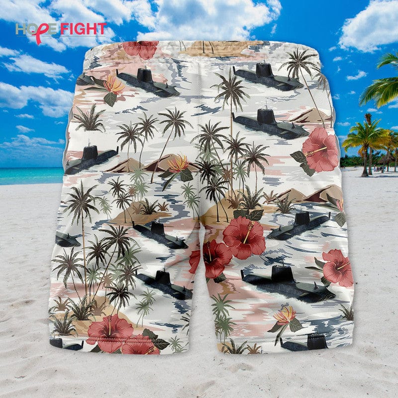 Submarine Swim Trunks, Military Tactical Tropical Design