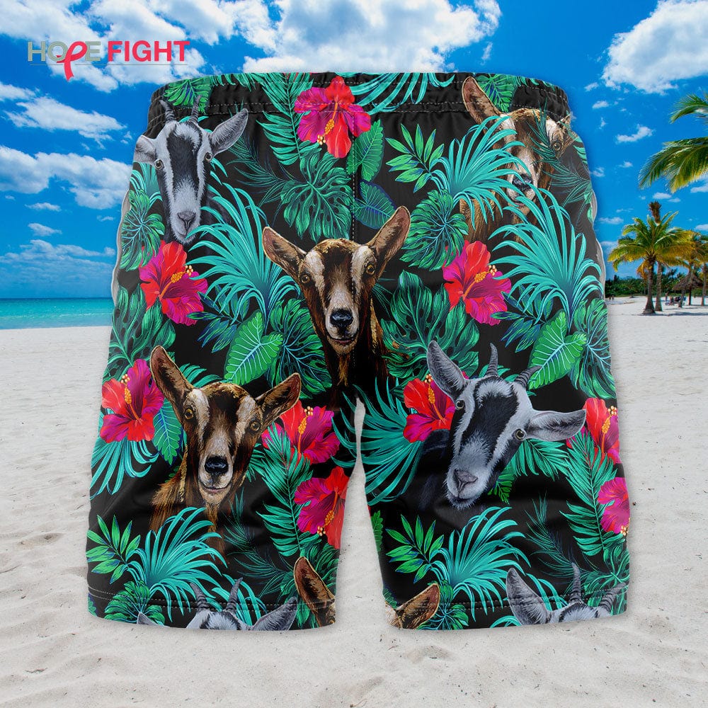 Tropical Goat Swim Trunks