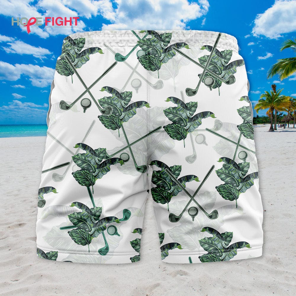 Tropical Golf Swim Trunks