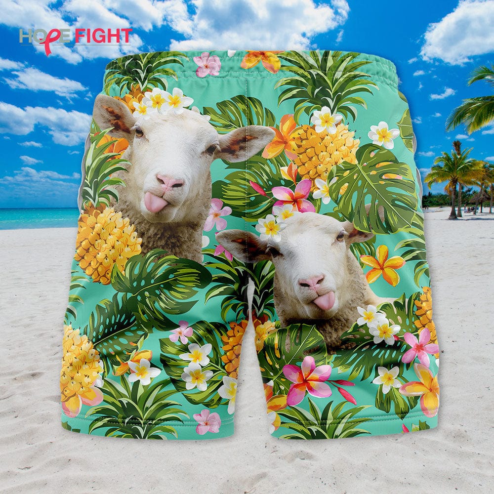 Sheep Pineapple Swim Trunks