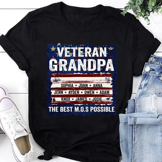 Camiseta del abuelo veterano, el mejor MOS posible