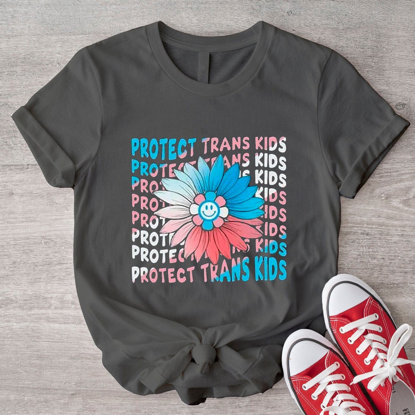Camiseta del orgullo LGBT de Protect Trans Kids Support Transgénero