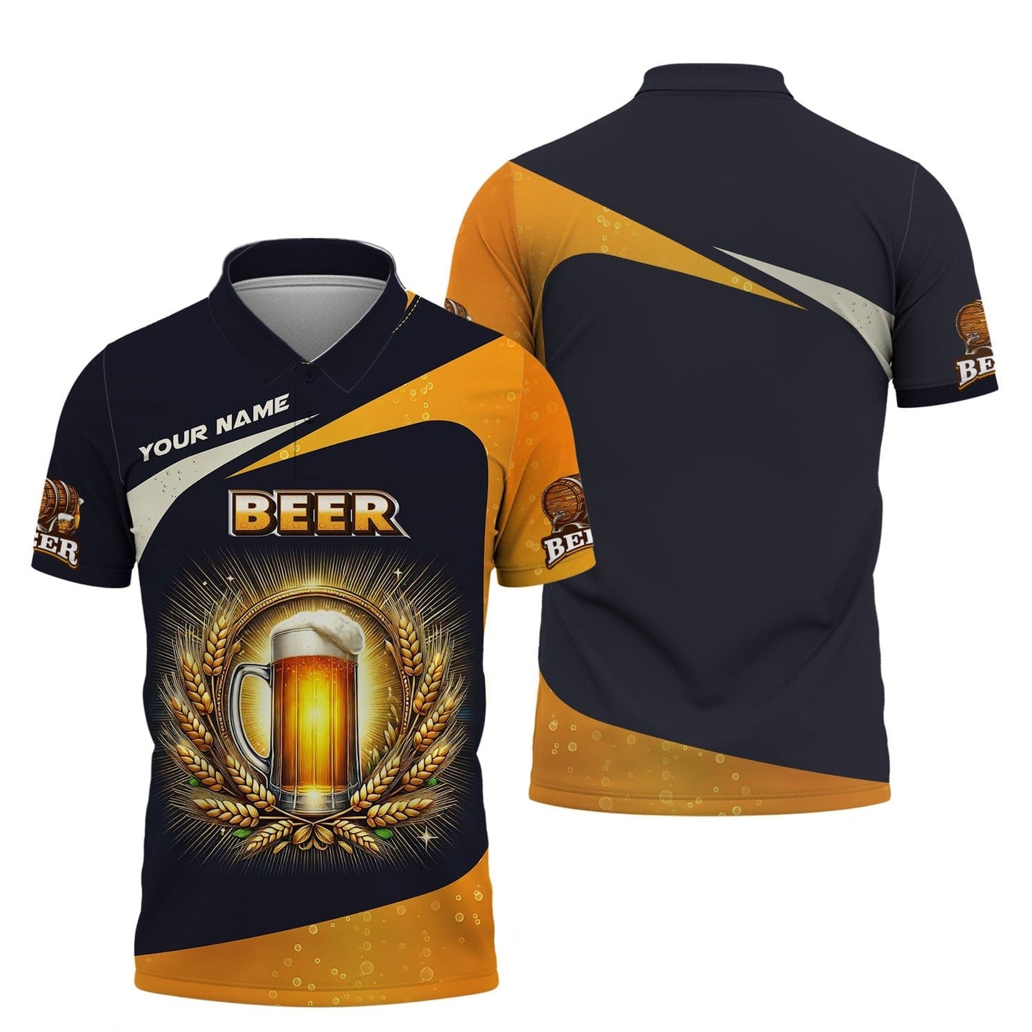 Beer Personalized Name 3D Shirt Custom Name Gift For Beer Lovers, All Over Printed