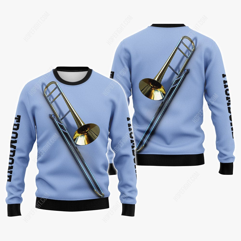 Trombone Shirt, Gift For Trombone Lover, All Over Printed