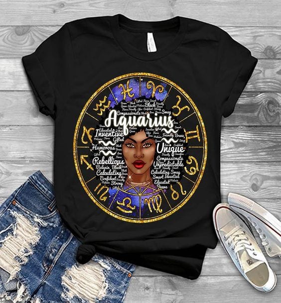 Aquarius Zodiac Birthday Shirt