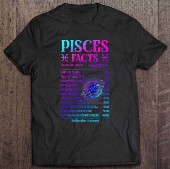 Pisces Facts Zodiac Shirt