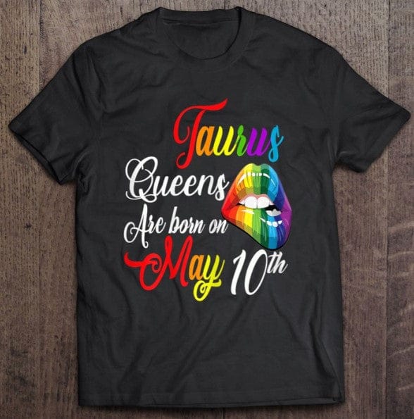 Personalized Rainbow Taurus Queen Zodiac Shirt