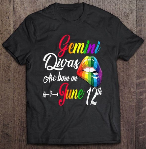 Personalized Rainbow Gemini Divas Zodiac Shirt