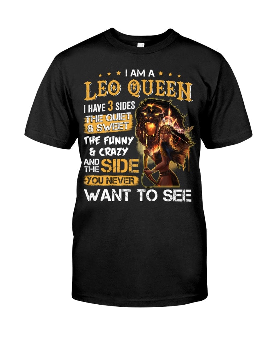 I Am A Leo Queen Black Woman Zodiac Shirt