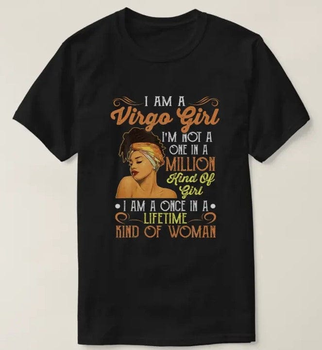 I'm A Virgo Girl Black Women Virgo Zodiac Shirt