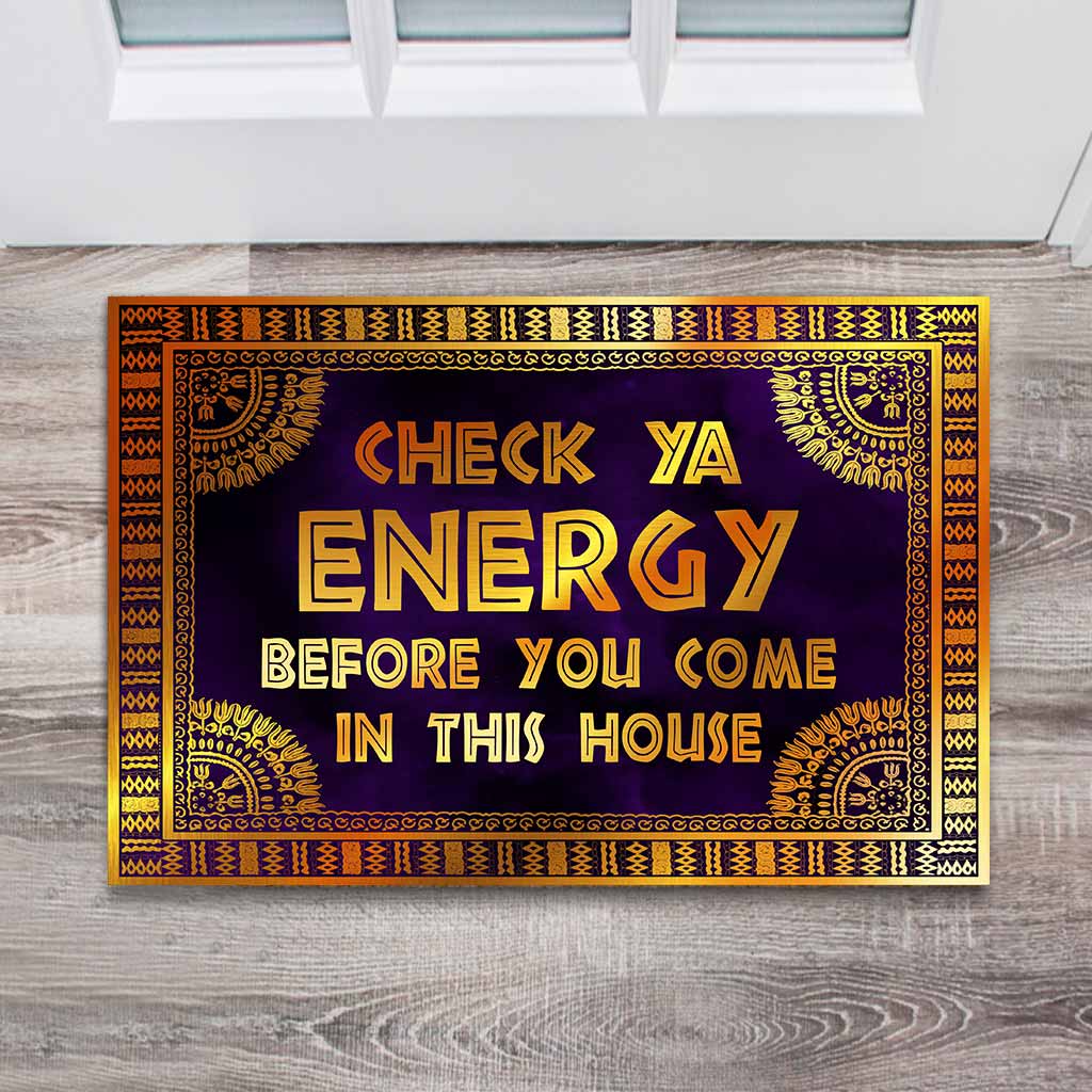 Check Ya Energy - Felpudo afroamericano