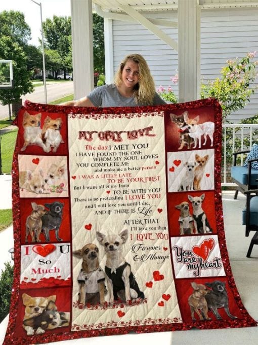 My Only Love Chihuahua Dog Blanket