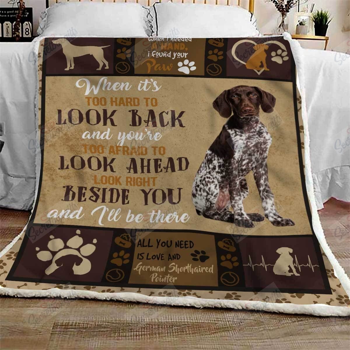 I Will Be There German Shorthaired Pointer Dog Blanket