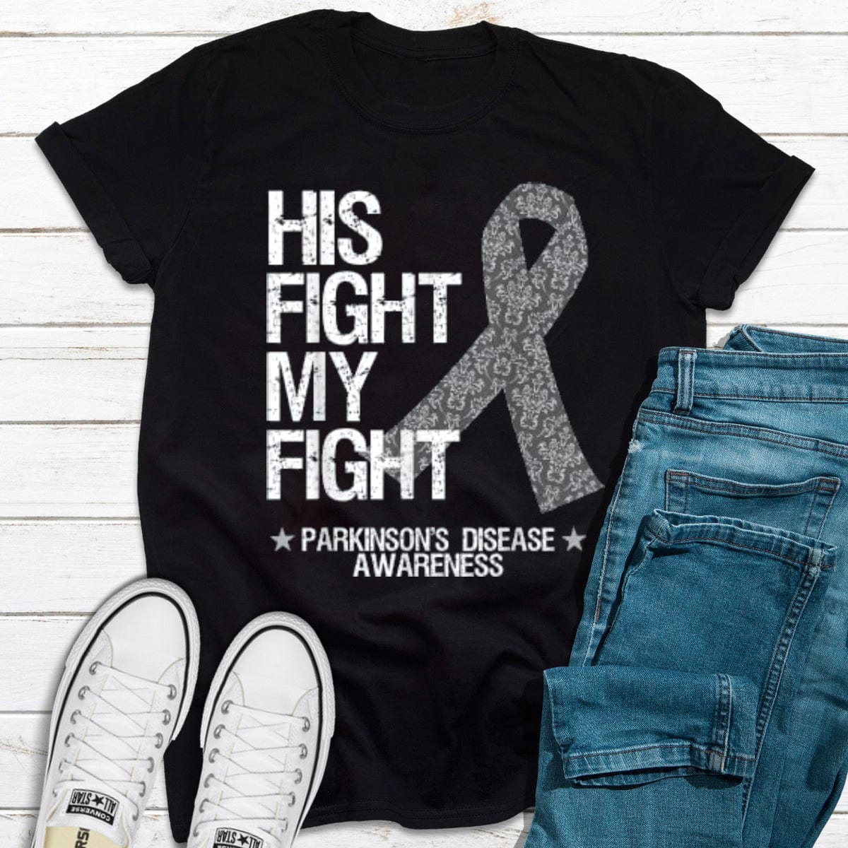 His Fight My Fight Parkinson's Disease Awareness Shirt