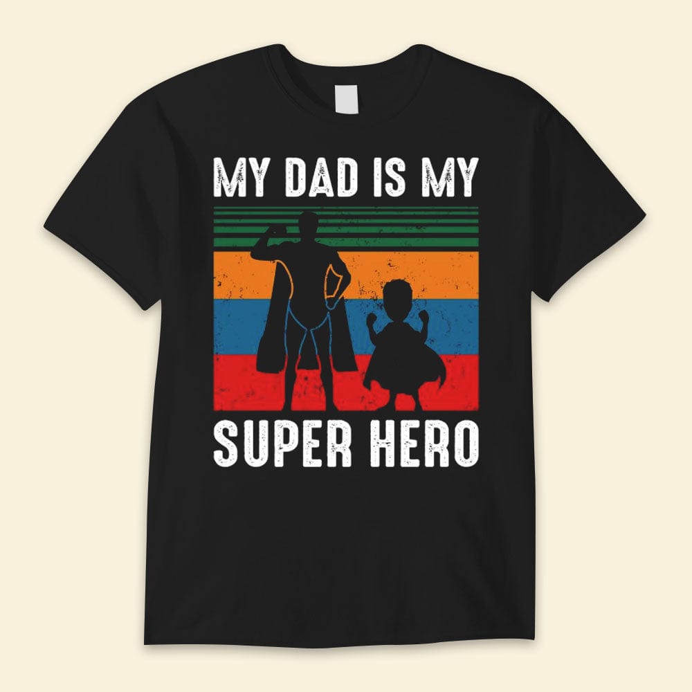 Mi papá es mi superhéroe Camisetas del feliz día del padre