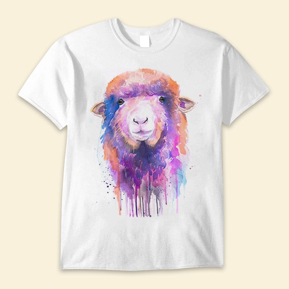 Camisetas de ovejas en acuarela