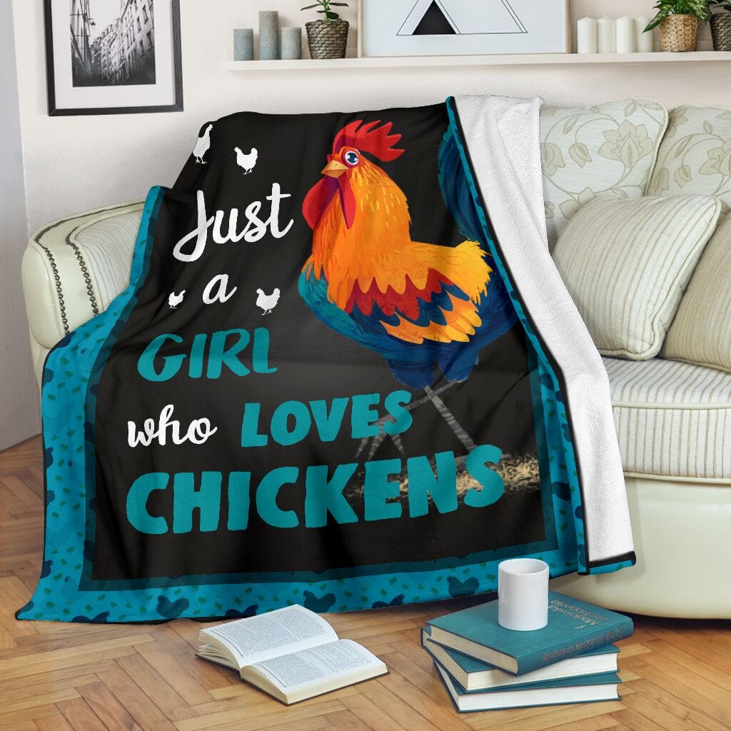 Just A Girl Who Loves Chicken Blanket