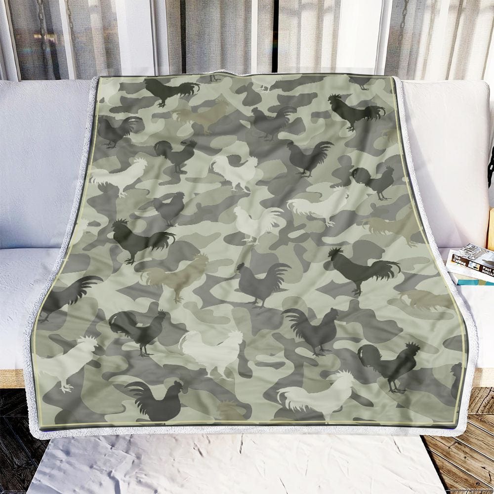 Chicken Camo Pattern Chicken Blanket