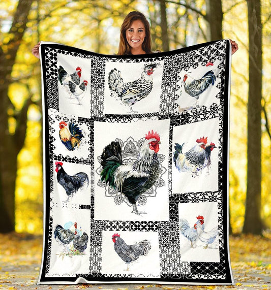 Awesome Rooster Chicken Blanket