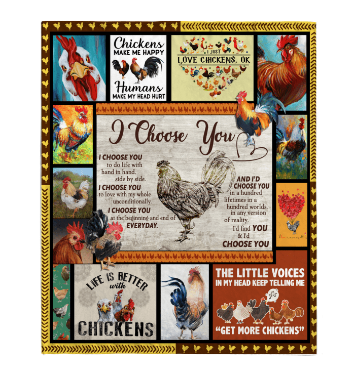 I Choose You Chicken Blanket