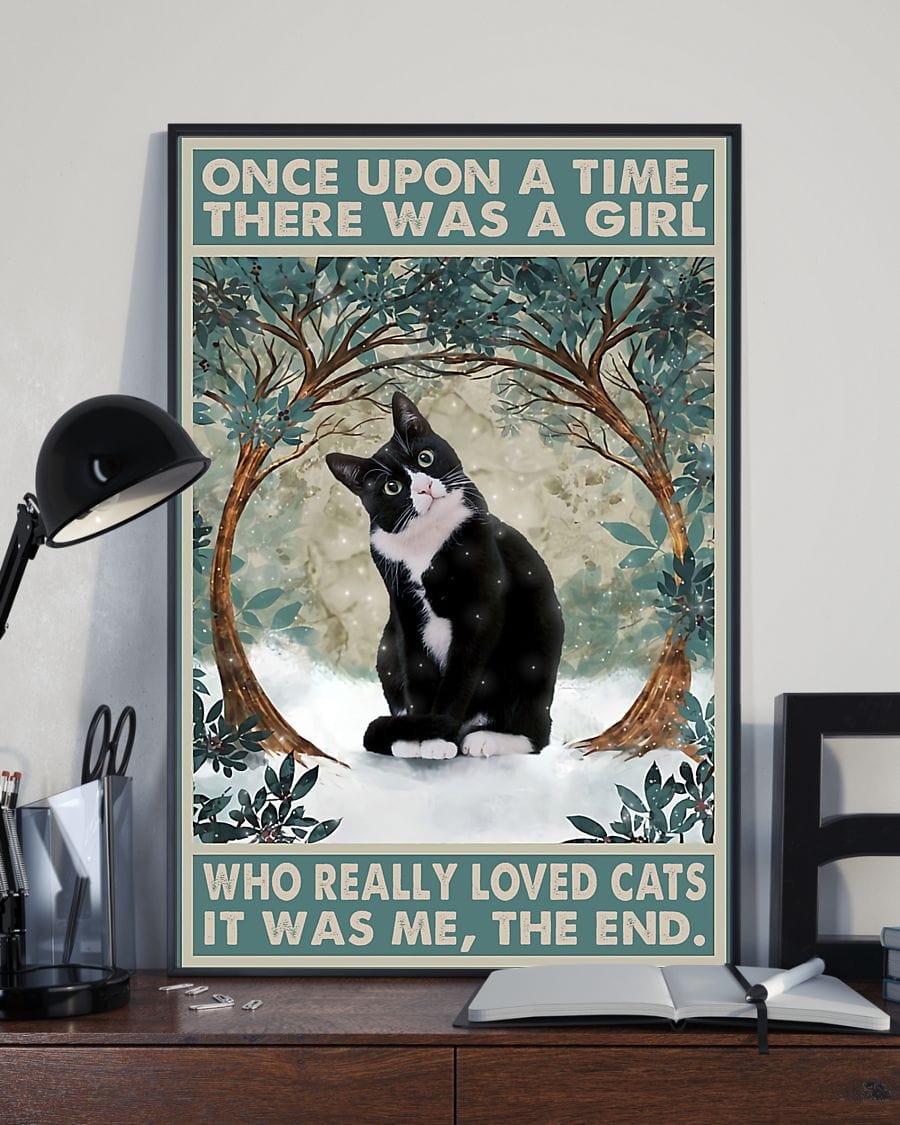 Érase una vez una niña que amaba mucho a los gatos Póster, Lienzo