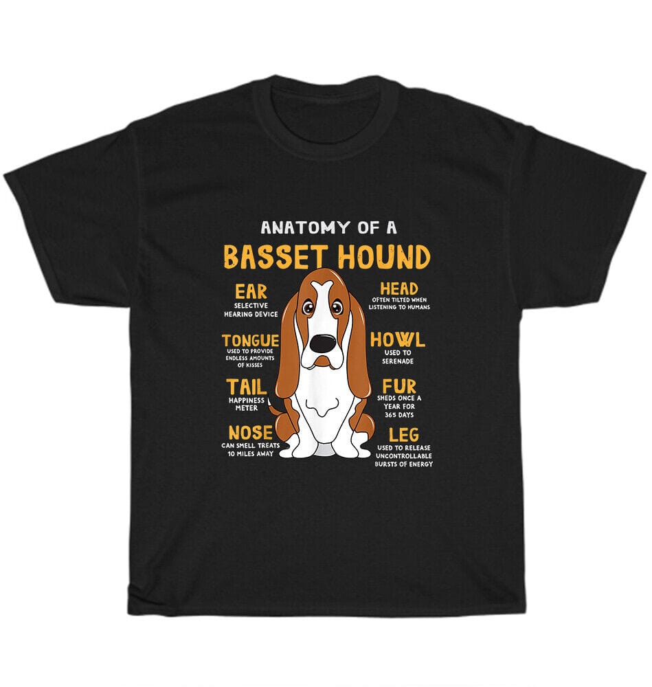 Anatomy of A Basset Hound Dog Shirt
