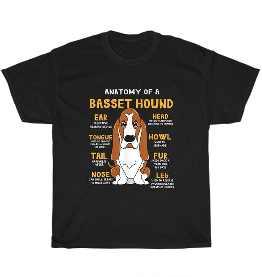 Anatomy of A Basset Hound Dog Shirt