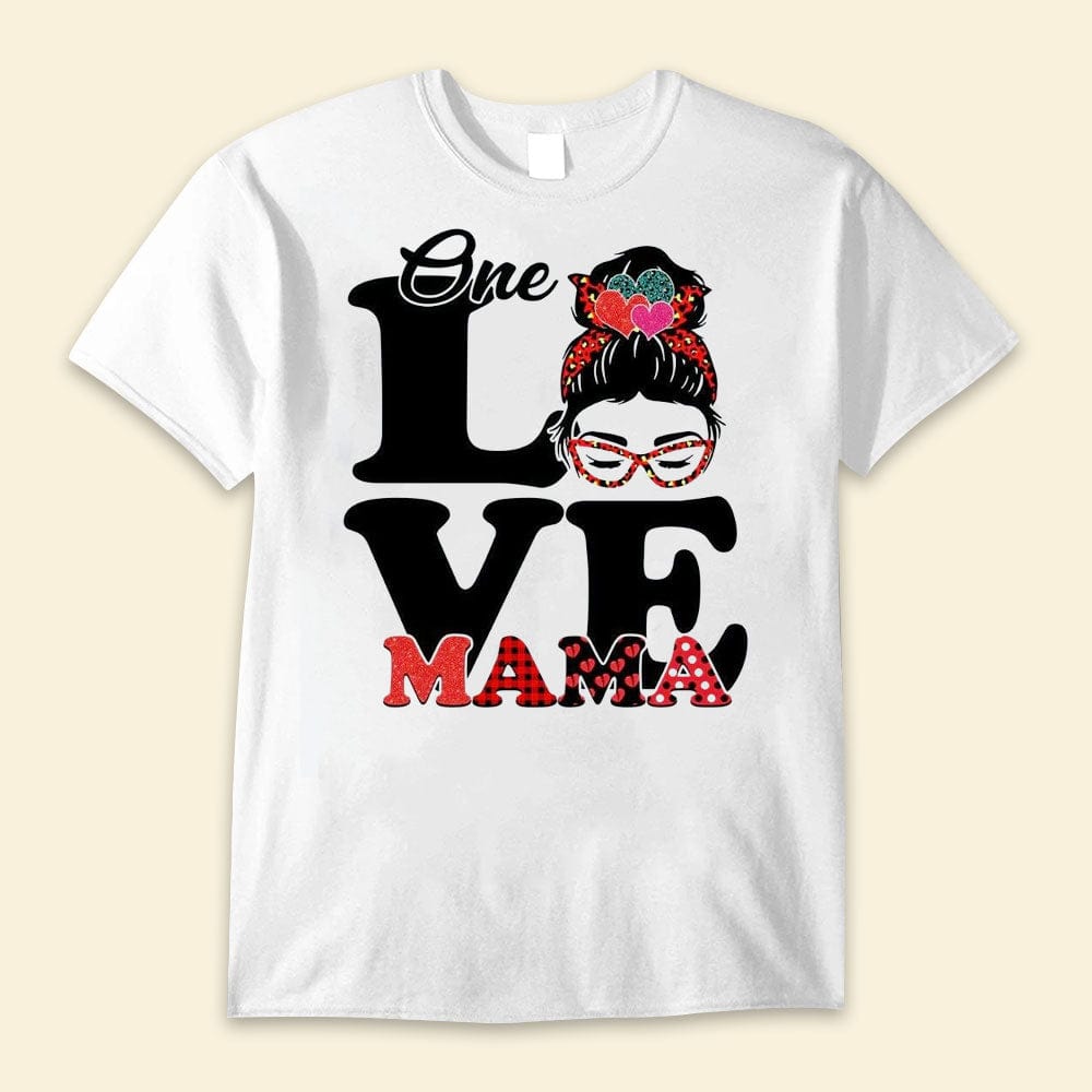 Camisetas del Día de la Madre con el mensaje "One Love Mama"