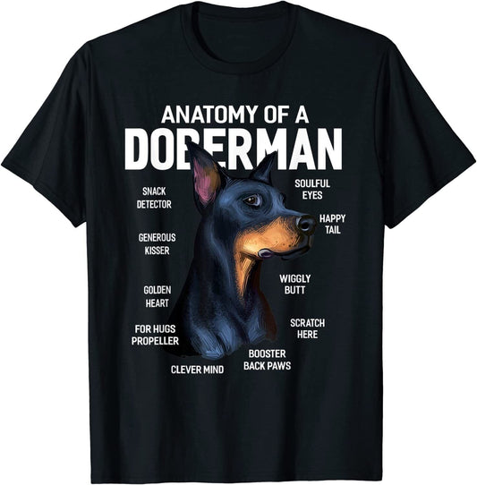 Anatomy of a Doberman Pinscher Dog Shirt
