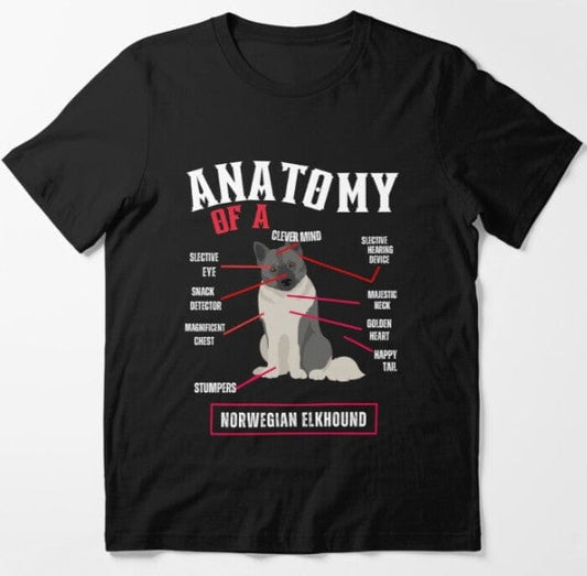 Anatomy Of Norwegian Elkhound Shirt