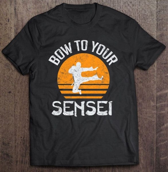 Camiseta de karate "Inclínate ante tu sensei"