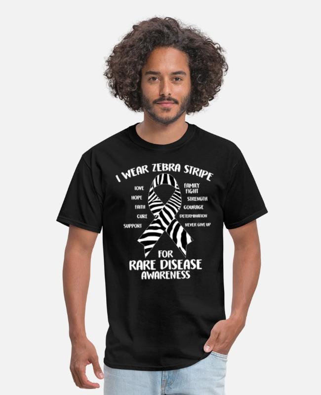 I Wear Zebra Stripe For Rare Disease Awareness Shirt